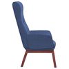 vidaXL Chaise de relaxation Bleu Tissu