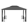 vidaXL Tonnelle avec parois et toit double 3x4 m Anthracite