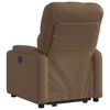 vidaXL Fauteuil inclinable électrique marron tissu