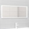 vidaXL Ensemble de meubles de salle de bain Blanc brillant Agglom&eacute;r&eacute;