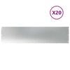 vidaXL Bordures de pelouse 20 pcs 25x103 cm acier galvanis&eacute;