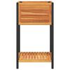 vidaXL Jardinière et étagère 45x45x80 cm bois massif d'acacia et acier