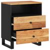 vidaXL Table de chevet 50x33x62cm Bois d'acacia solide et d'ingénierie