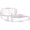 vidaXL Cadre de lit sans matelas Zadar marron 120x200 cm similicuir