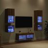 vidaXL Meubles TV muraux 8 pcs Ch&ecirc;ne artisanal Bois d'ing&eacute;nierie