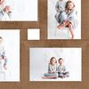 vidaXL Collage de cadres photo pour photo de 4x(10x15 cm) Marron MDF