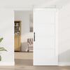 vidaXL Porte coulissante Blanc 86 x 198,5 cm Pin massif
