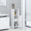 vidaXL Armoire de salle de bain Blanc brillant 30x30x95 cm