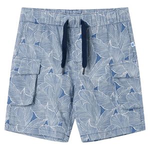 Short pour enfants avec cordon de serrage bleu fonc&eacute; 104