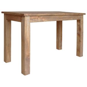 vidaXL Table &agrave; manger bois d'acajou massif 120x60x77 cm