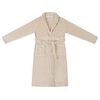 vidaXL Robe de bain sans capuche Beige l Flanelle