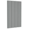 vidaXL Panneaux de toiture 12 pcs Acier galvanisé Gris 80x45 cm