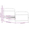 vidaXL Cadre de lit sans matelas 90x200cm ch&ecirc;ne marron bois ing&eacute;nierie