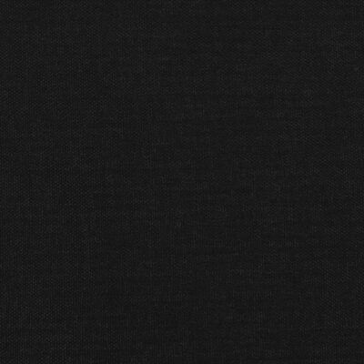 vidaXL Sommier à lattes de lit matelas et LED noir 120x190 cm tissu