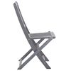 vidaXL Ensemble à manger de jardin 5 pcs Bois d'acacia massif Gris