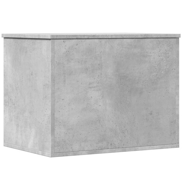 vidaXL Bo&icirc;te de rangement gris b&eacute;ton 60x42x46 cm bois d'ing&eacute;nierie