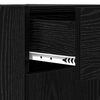 vidaXL Buffet Ch&ecirc;ne noir 42,5 x 40 x 93 cm Bois d'ing&eacute;nierie