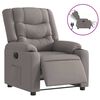 vidaXL Fauteuil inclinable &eacute;lectrique Taupe Tissu