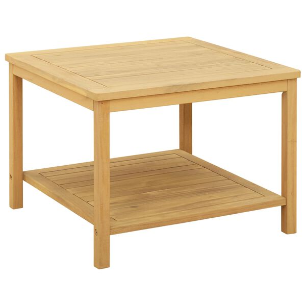 vidaXL Table d'appoint Huile Naturelle 60 x 60 x 45 cm