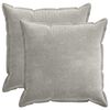 vidaXL Housse de coussin 2 pc HOUTEN Gris clair 70 x 70 cm