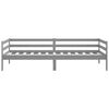 vidaXL Lit de jour sans matelas gris bois de pin massif 90x200 cm