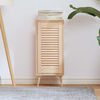 vidaXL Porte d'armoire &agrave; persiennes 61,5x29,5 cm bois de pin massif