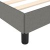 vidaXL Cadre de lit sans matelas gris fonc&eacute; 140x190 cm tissu