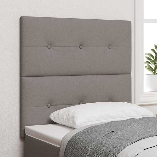 vidaXL T&ecirc;te de lit r&eacute;glable en hauteur Taupe 100 cm tissu