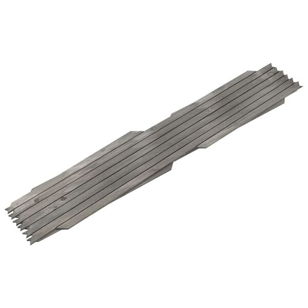 vidaXL Clôture à treillis 5 pcs Gris Bois de sapin massif 180x60 cm