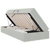 vidaXL Lit avec rangement et matelas Gris clair 100 x 200 cm Velours