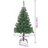vidaXL Sapin de No&euml;l avec 300 LED avec support Vert 180 cm PVC