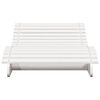vidaXL Chaise longue blanc 205x80x31,5 cm bois massif de pin