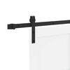 vidaXL Porte coulissante Blanc et Noir 93 x 211 cm Pin massif