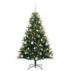 vidaXL Arbre de No&euml;l artificiel &agrave; charni&egrave;res 150 LED Vert 150 cm
