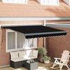 vidaXL Auvent R&eacute;tractable Noir 300 x 250 cm Tissu et M&eacute;tal