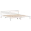 vidaXL Cadre de lit sans matelas blanc 180x200 cm bois massif de pin