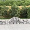 vidaXL Paniers à gabions arqués 11 pcs 200x50x40/60 cm fer galvanisé