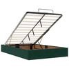 vidaXL Cadre de lit ottoman avec matelas vert fonc&eacute; 120x200 cm velours
