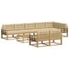 vidaXL Ensemble de canap&eacute;s d'ext&eacute;rieur 9 pc 8 place Blanc et Beige