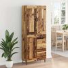 vidaXL Haut Armoire avec tiroir 2 pcs Bois Ancien Bois d'ing&eacute;nierie