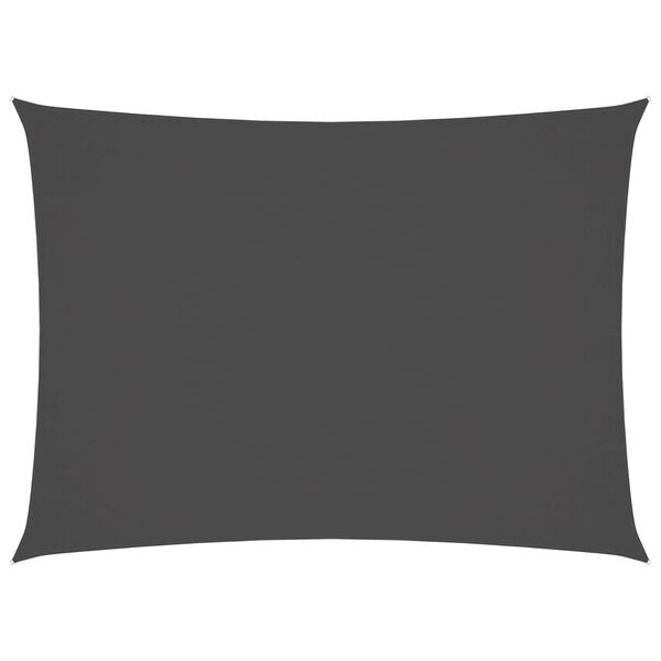 vidaXL Voile de parasol tissu oxford rectangulaire 2x3,5 m anthracite