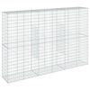 vidaXL Panier gabion avec couvercle 300x50x200 cm fer galvanis&eacute;