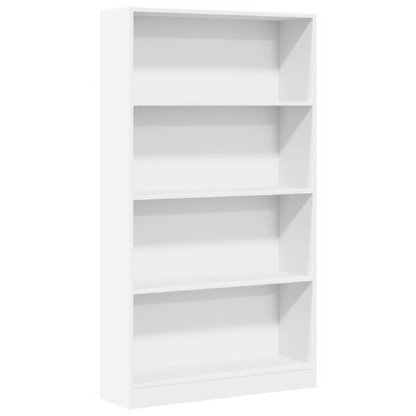 vidaXL Biblioth&egrave;que blanc 80x24x143 cm bois d'ing&eacute;nierie