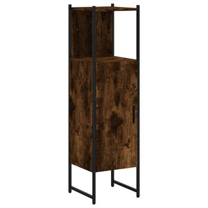 vidaXL Armoire de salle de bain ch&ecirc;ne fum&eacute; 33x33x120,5 cm