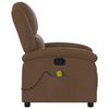 vidaXL Fauteuil de massage inclinable Marron Tissu