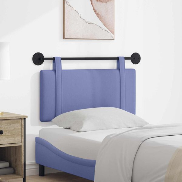 vidaXL T&ecirc;te de lit suspendue Uni Bleu denim 90 x 55 x 5 cm tissu