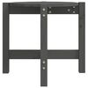 vidaXL Table basse Gris &Oslash; 52,5x45 cm Bois massif de pin