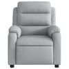 vidaXL Fauteuil de massage inclinable Gris clair Tissu