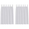 vidaXL Rideau en Voile 2 pc Gris clair 140 x 140 cm Polyester