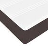 VidaXL Cadre de lit ottoman avec matelas marron fonc&eacute; 140x190 cm tissu